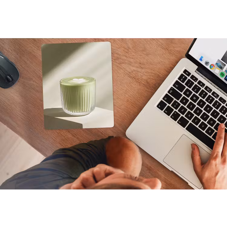 Muismat - Matcha - Glas - Groen - Minimalistisch — 2