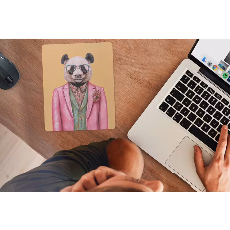 Muismat - Panda - Pak - Zonnebril - Blauw — 2