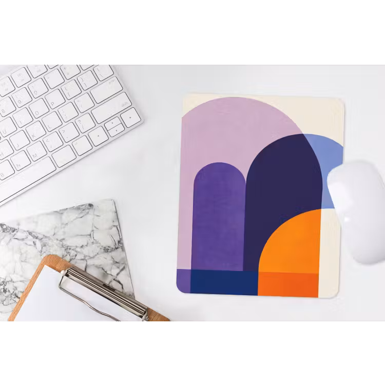 Muismat - Vormen - Abstract - Grafisch - Oranje — 4