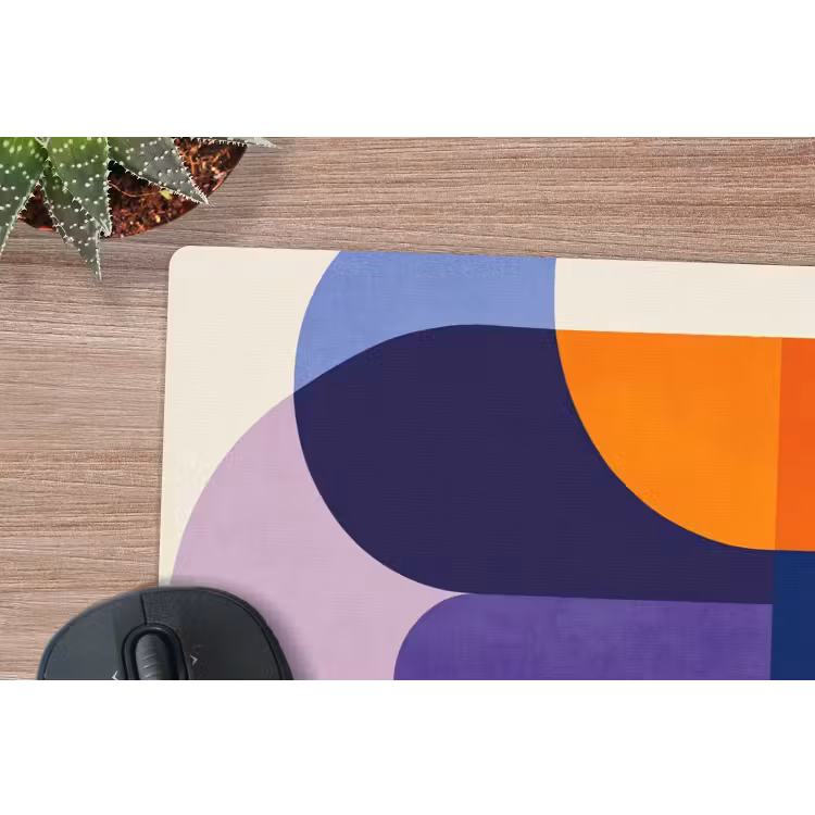 Muismat - Vormen - Abstract - Grafisch - Oranje — 5