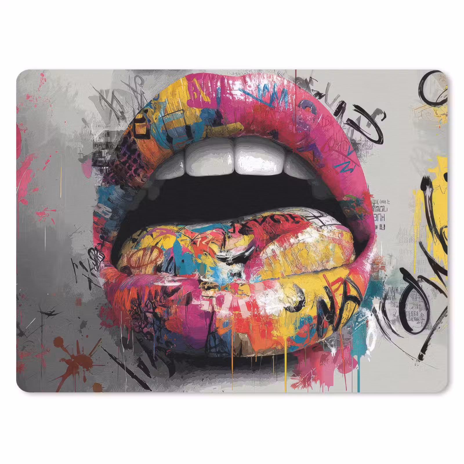 Muismat - Lippen - Graffiti - Expressief — 1
