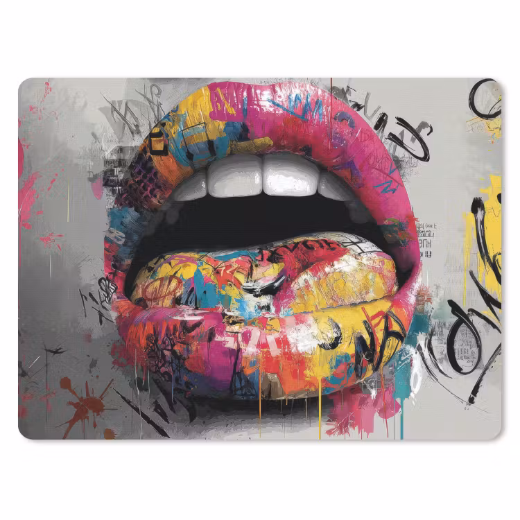 Muismat - Lippen - Graffiti - Expressief — 1