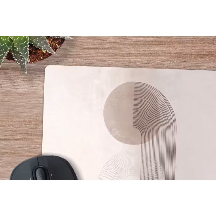 Muismat - Minimalistisch - Cirkel - Lichtgrijs — 4