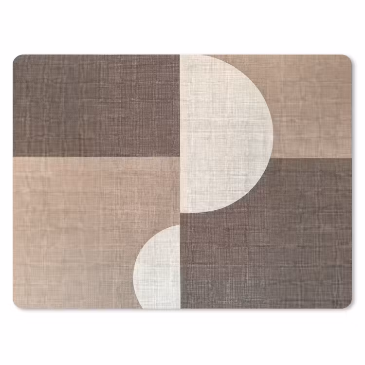 Muismat - Raster - Halve cirkels - Contrast — 1