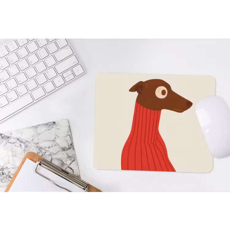 Muismat - Silhouet - Hond - Trui - Rood — 2