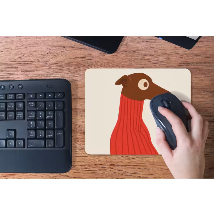 Muismat - Silhouet - Hond - Trui - Rood — 3