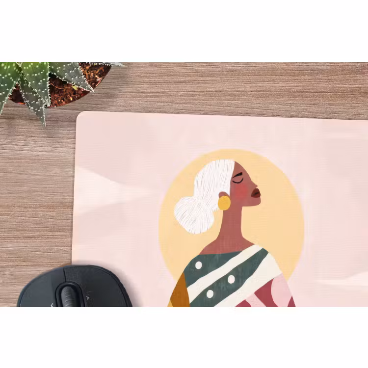 Muismat - Vrouw - Zon - Kleurrijk — 4