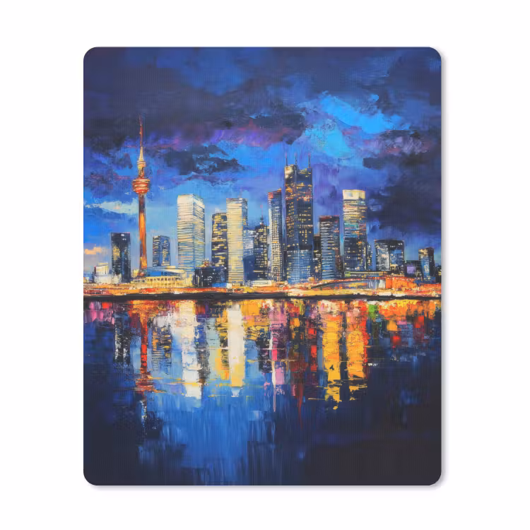 Muismat - Skyline Toronto - Modern - Stadslicht - Blauw — 1
