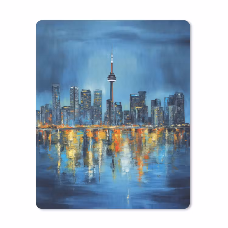 Muismat - Skyline Toronto - Water - Stadslichten - Toren — 1