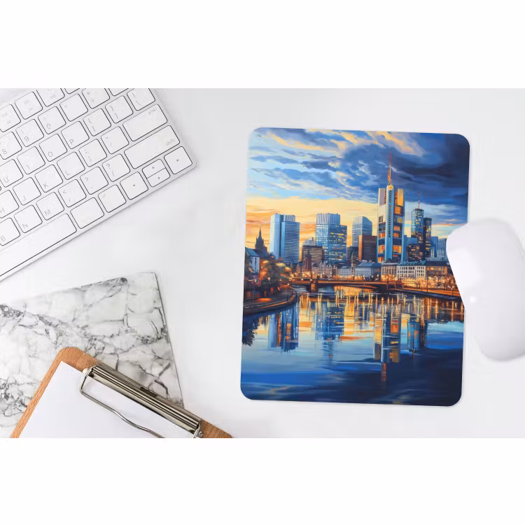 Muismat - Zonsondergang Frankfurt - Stad - Skyline - Water — 4