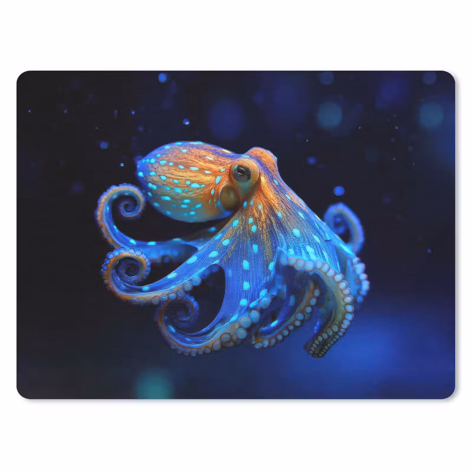 Muismat - Octopus - Stippen - Blauw - Zee — 1