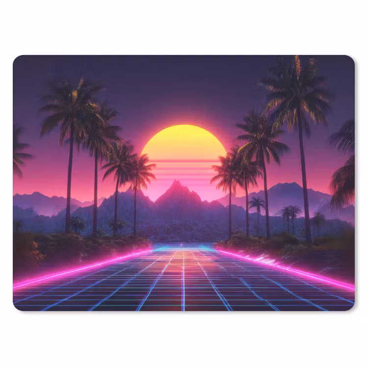 Muismat - Horizon - Palmbomen - Bergen - Geel — 1