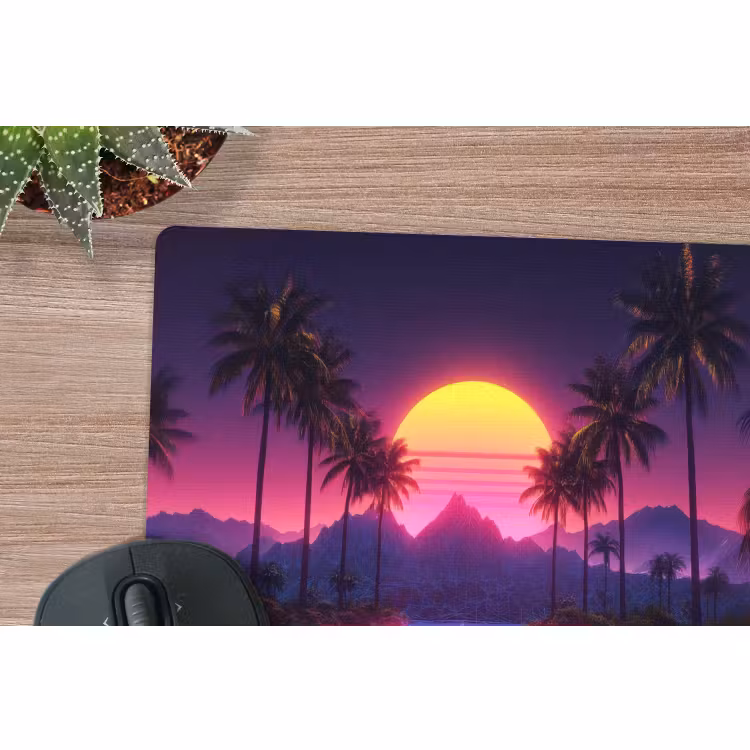 Muismat - Horizon - Palmbomen - Bergen - Geel — 4