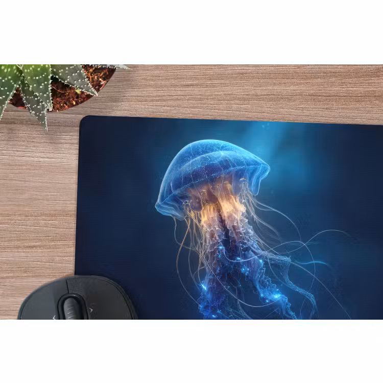 Muismat - Kwal - Lichtgevend - Tentakels - Blauw — 4