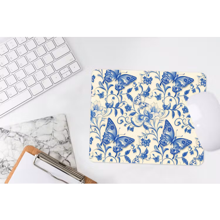 Muismat - Vlinders - Bloemen - Blauw - Botanisch — 2