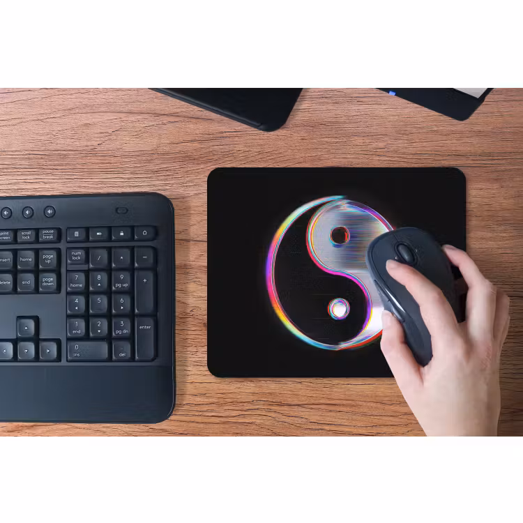 Muismat - Yin-Yang - Cirkel - Regenboog — 3