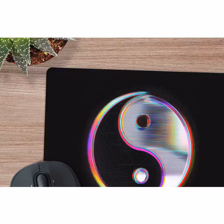 Muismat - Yin-Yang - Cirkel - Regenboog — 4