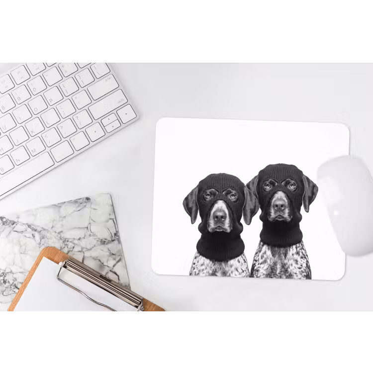 Muismat - Honden - Bivakmuts - Zwart - wit — 2