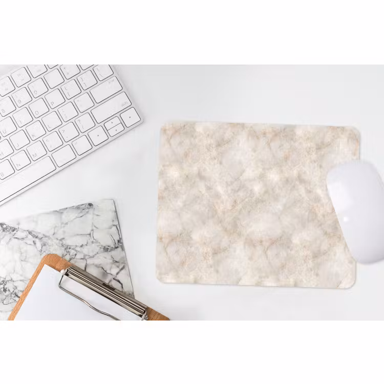 Muismat - Lichtbeige - Goudbruine Nerven - Marmer — 2