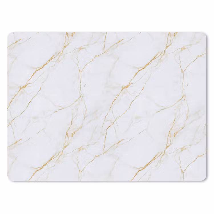 Muismat - Wit - Marmer - Goud - Luxueus — 1