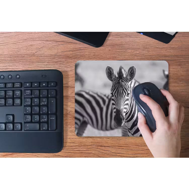 Muismat - Zebra's - Zwart - Wit — 3
