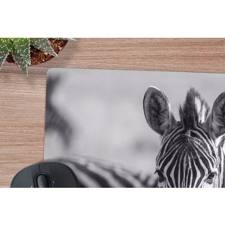 Muismat - Zebra's - Zwart - Wit — 4