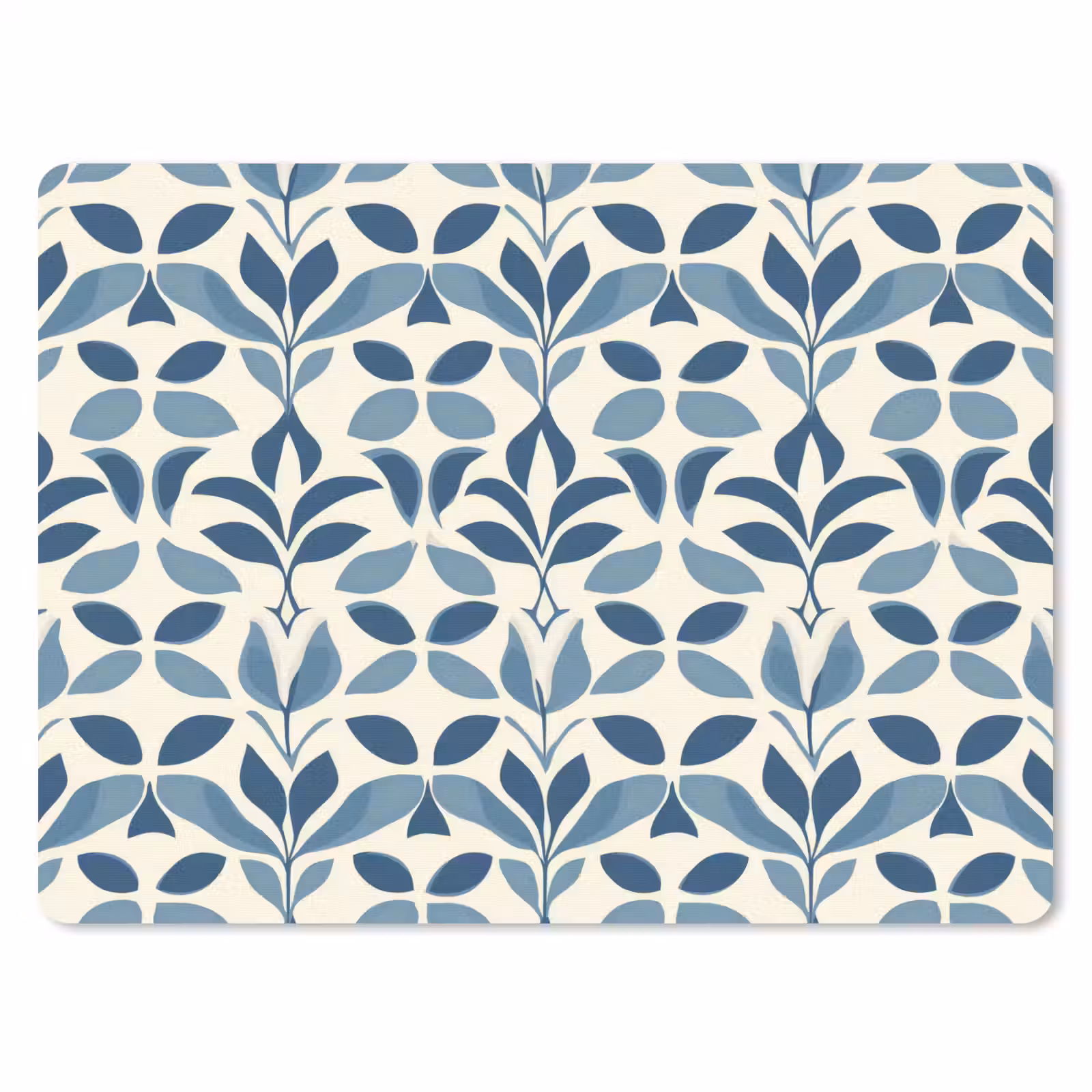 Muismat - Flora - Modern - Blauw — 1