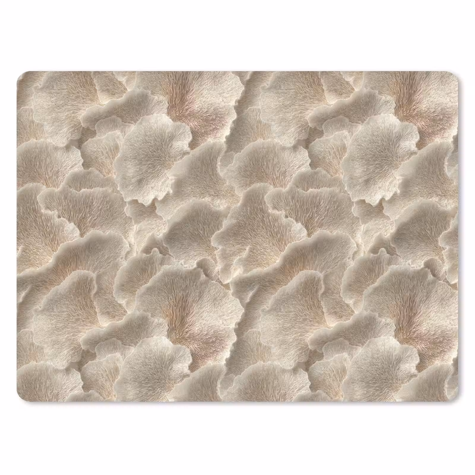 Muismat - Waaierstructuren - Beige - Vezeltextuur — 1