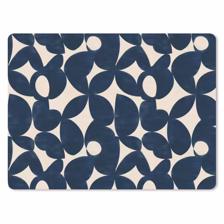 Muismat - Modern - Geometrisch - Blauw — 1