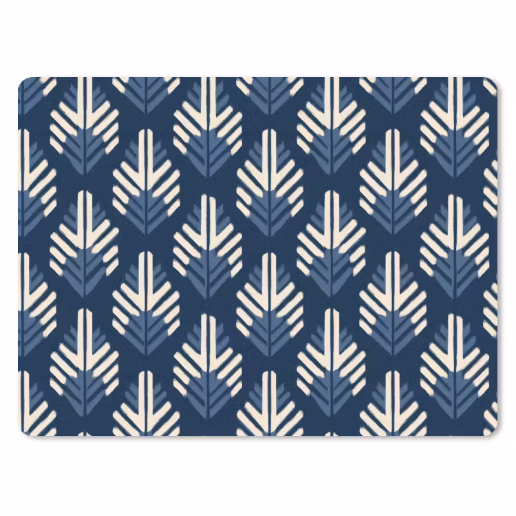 Muismat - Modern - Patroon - Blauw — 1