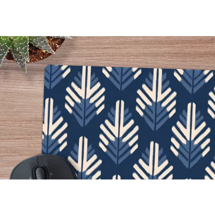 Muismat - Modern - Patroon - Blauw — 4