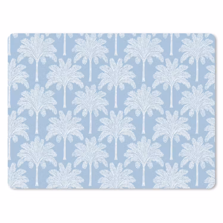Muismat - Palmboom - Modern - Blauw — 1