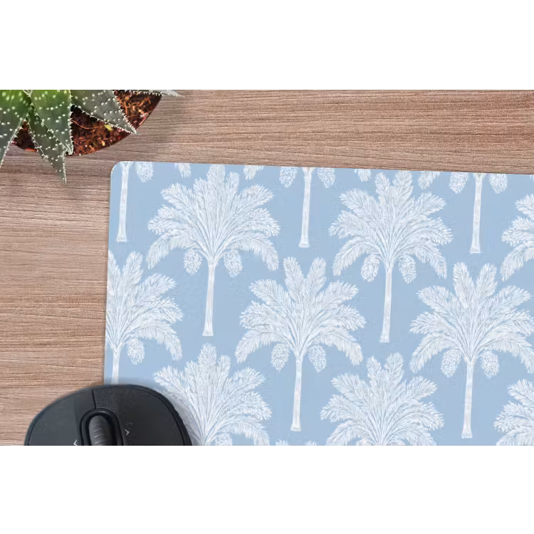 Muismat - Palmboom - Modern - Blauw — 4