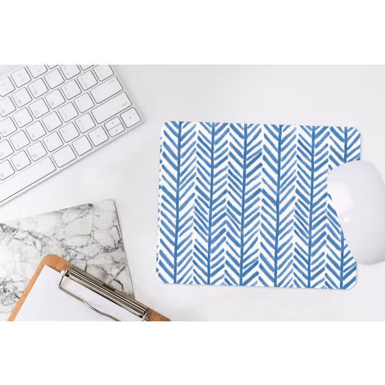 Muismat - Patroon - Streep - Blauw — 2