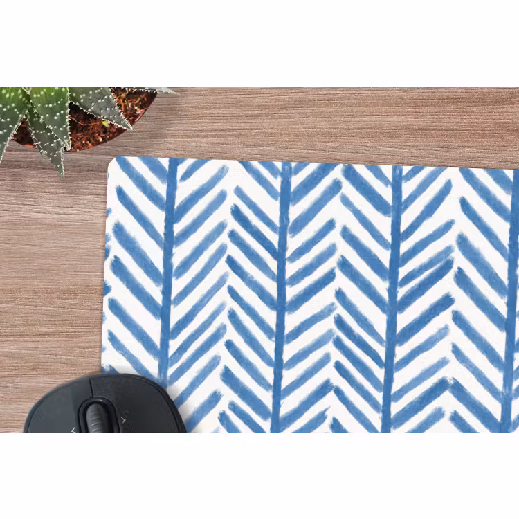 Muismat - Patroon - Streep - Blauw — 4