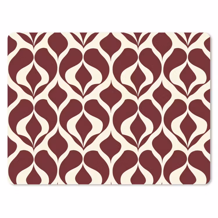 Muismat - Rood - Druppelpatroon - Grafisch — 1