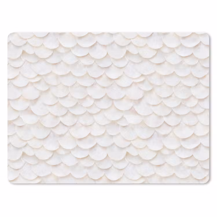 Muismat - Schubben - Wit - Elegant — 1