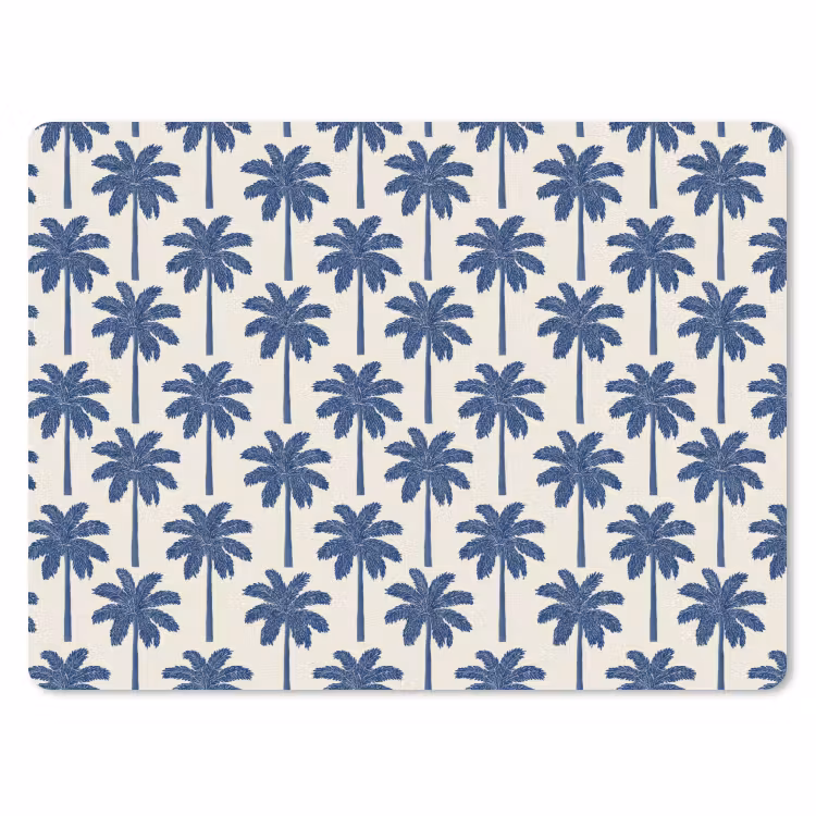 Muismat - Symmetrisch - Palm - Blauw — 1
