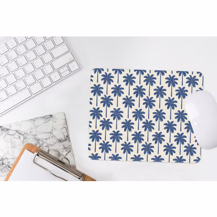 Muismat - Symmetrisch - Palm - Blauw — 2