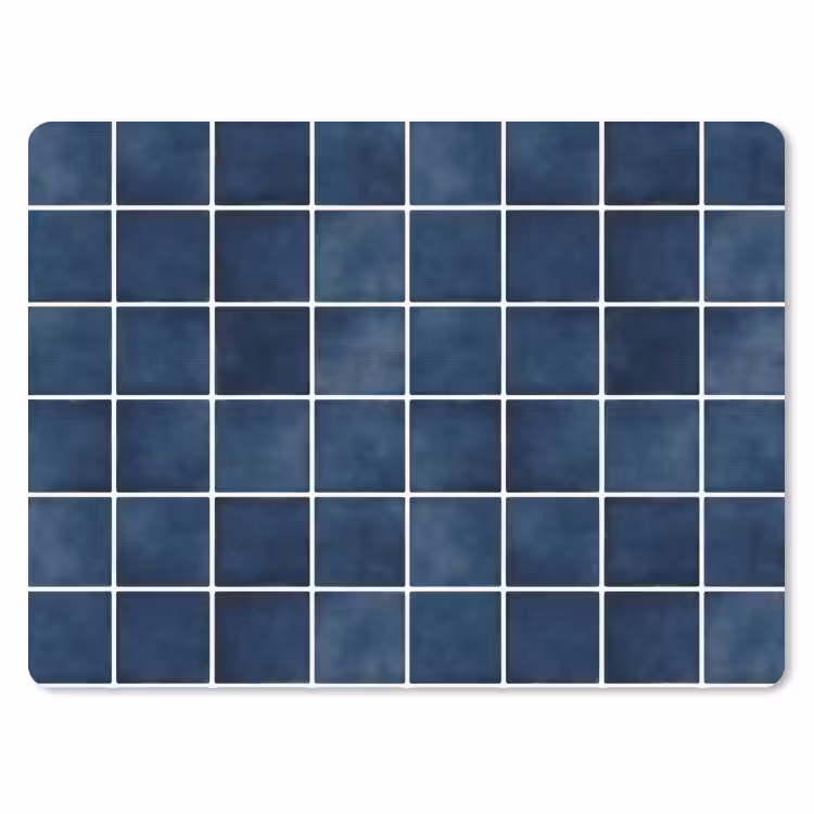 Muismat - Tegel - Modern - Blauw — 1