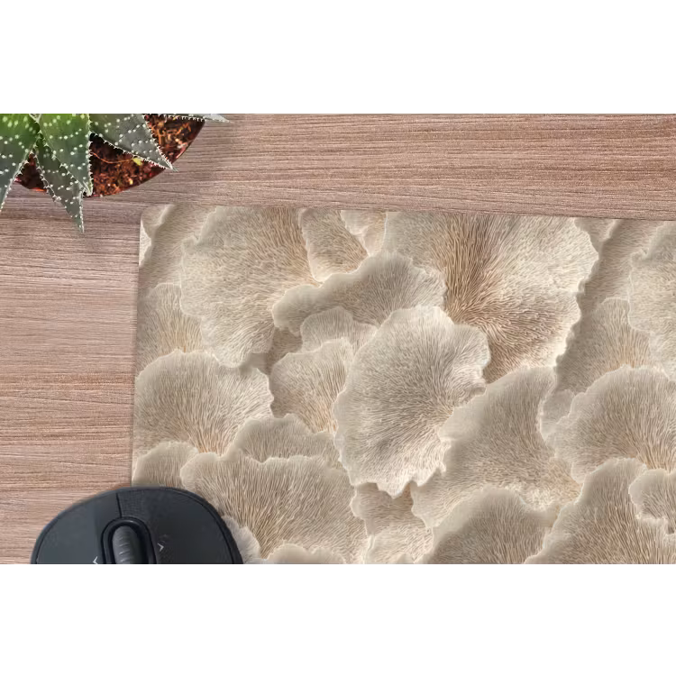 Muismat - Waaierstructuren - Beige - Vezeltextuur — 4