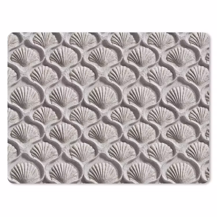 Muismat - Zand - Schelpenvorm - Grijs — 1