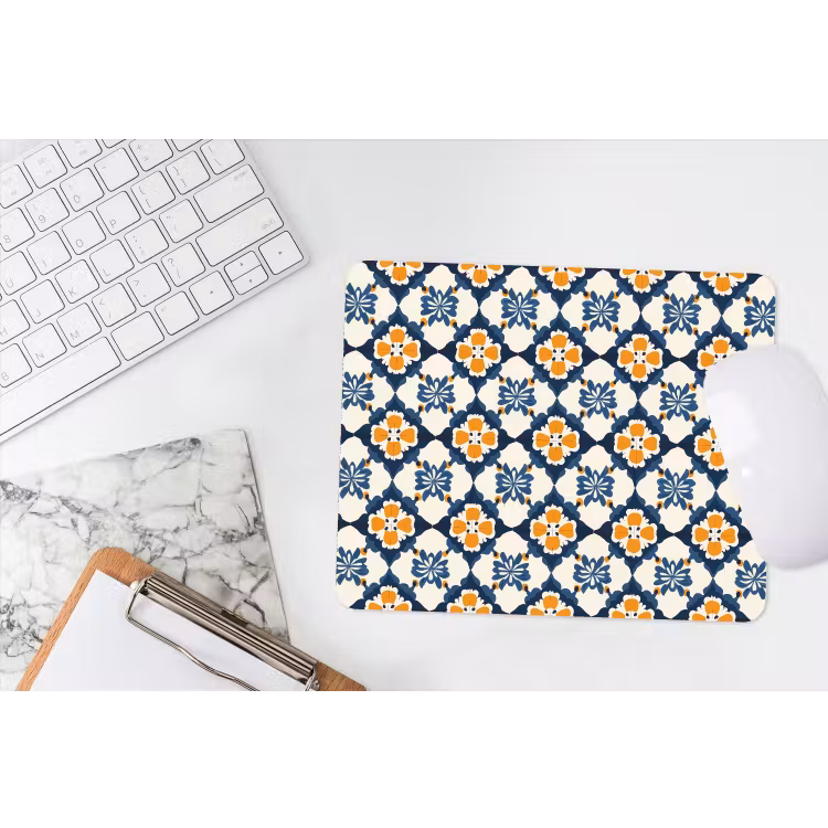 Muismat - Klassiek - Geometrisch - Blauw — 2