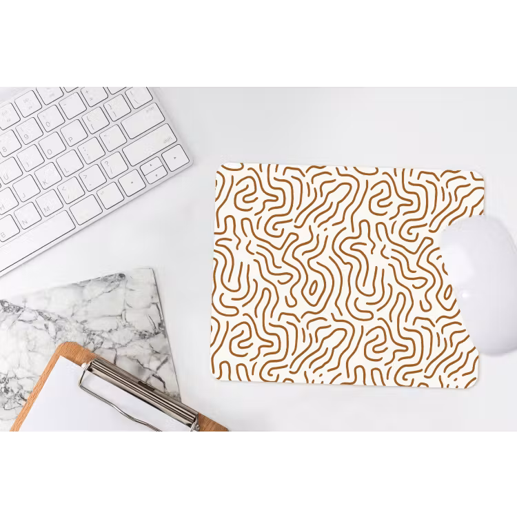 Muismat - Minimalistisch - Patroon - Terracotta — 2