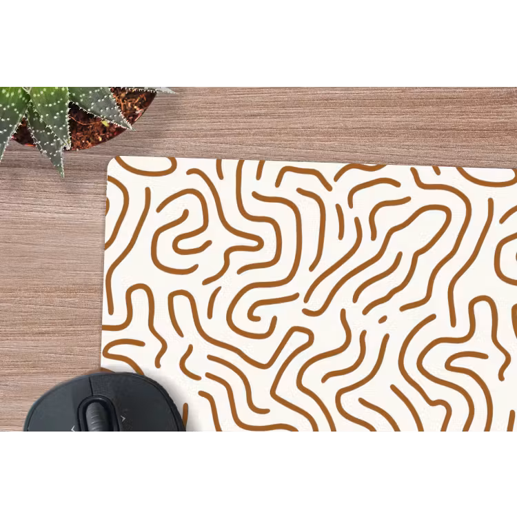 Muismat - Minimalistisch - Patroon - Terracotta — 4