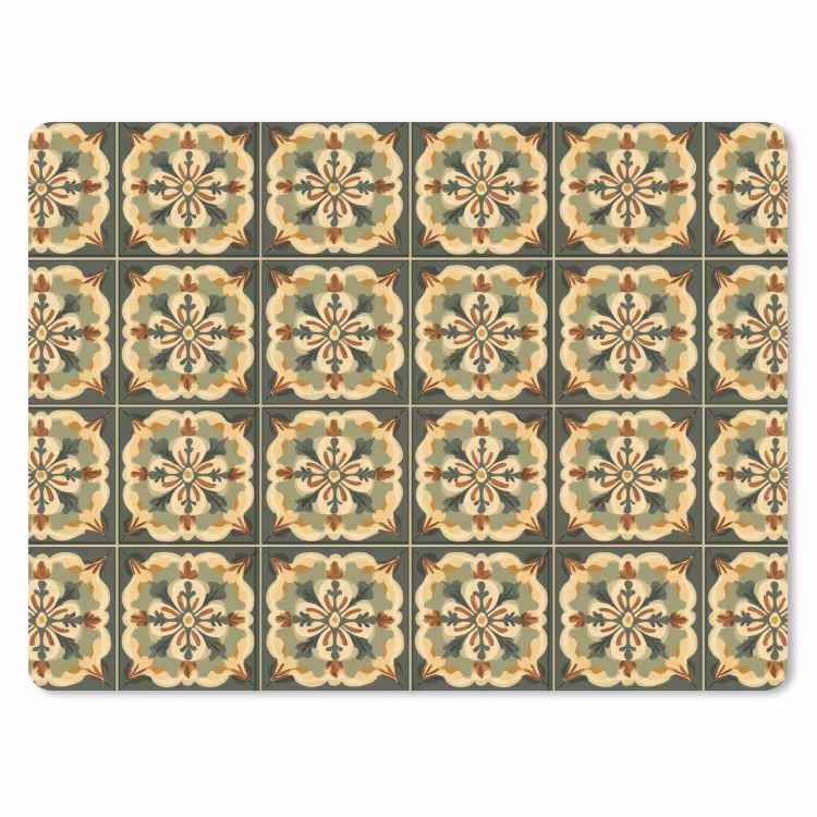 Muismat - Ornament - Patroon - Groen — 1