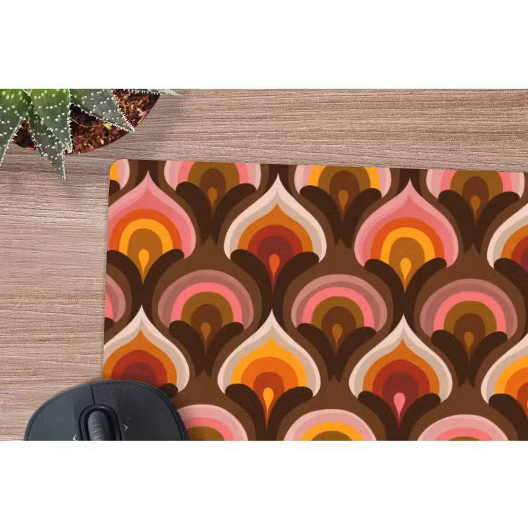 Muismat - Patroon - Retro - Kleurrijk — 4