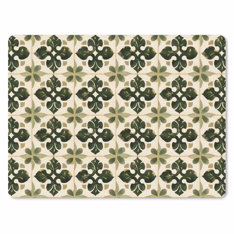Muismat - Patroon - Tegel - Groen — 1