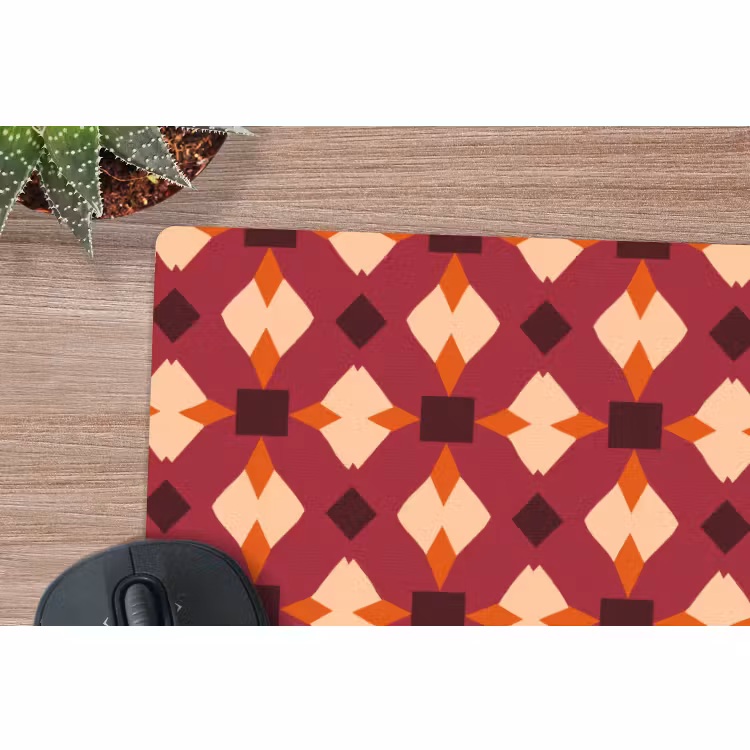 Muismat - Retro - Patroon - Kleurrijk — 4