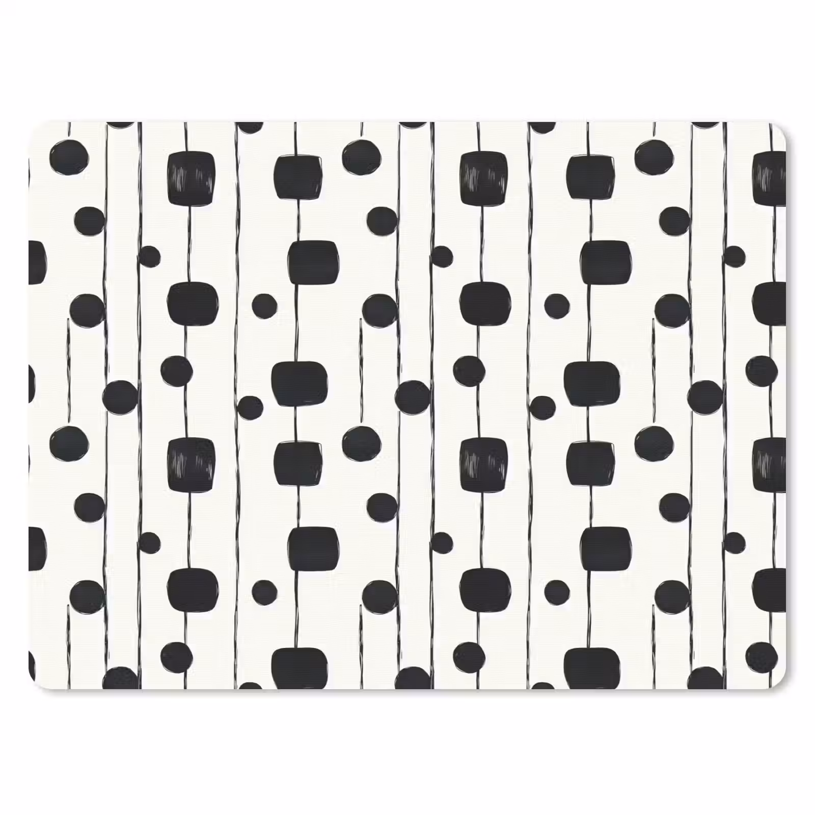 Muismat - Grafisch - Modern - Zwart — 1